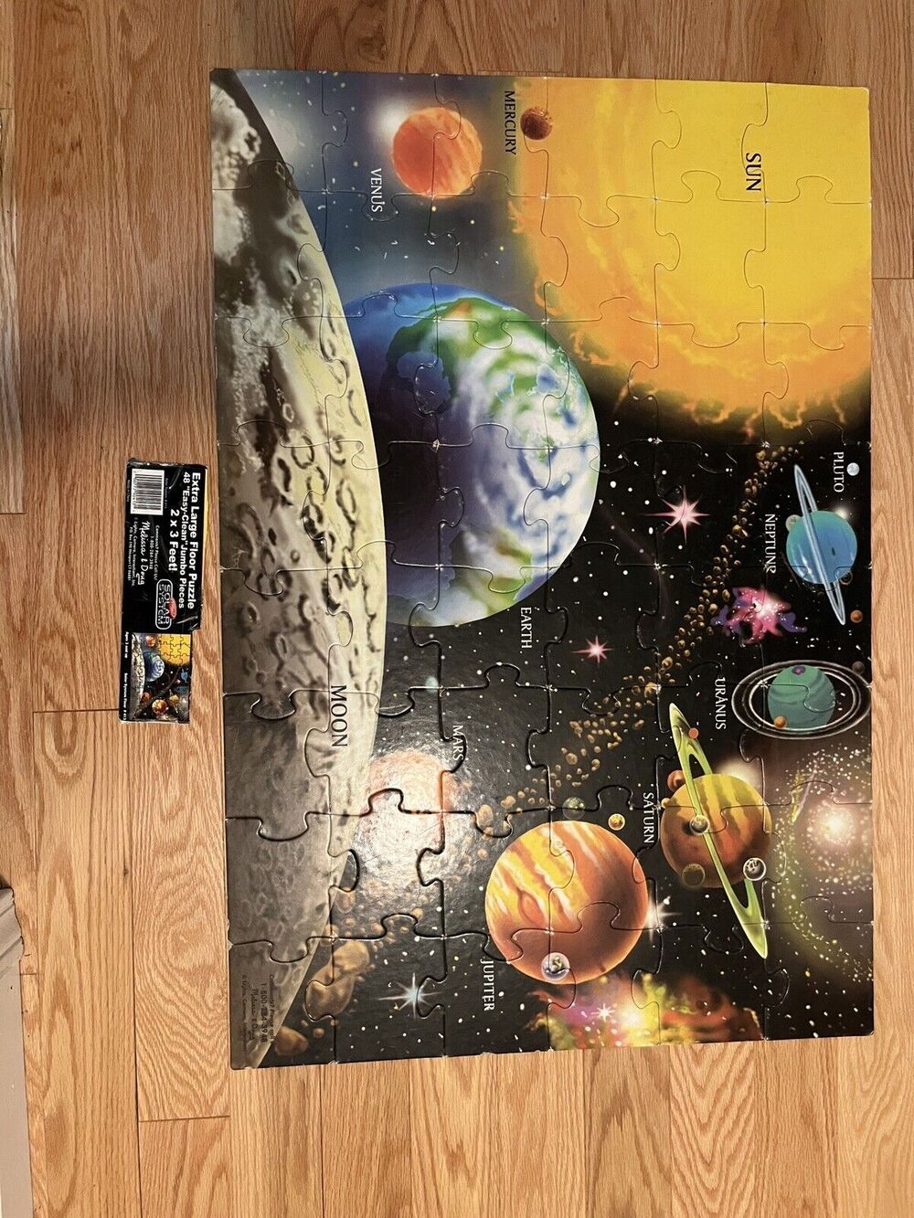 Solar System Extra Large Floor Puzzle 48pcs Jumbo Pieces 2 X 3 Feet Complete‎